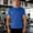 Blue, variant on YLSDY Men's Quick Dry Ribbed T-Shirts Basic Solid Color Crew Neck Short Sleeve Tees Black S