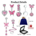 thumbnail image 2 of Dosaele 24G Belly Button Ring Candy Navel Rings Surgical Steel Piercing Jewelry, 2 of 6