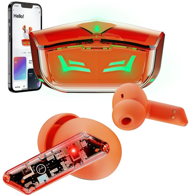 Audífonos Gamer Binden Dark Ninja con Reducción de Ruido BNC naranja