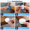 thumbnail image 3 of Baby Proof Me Large Edge and Corner Protectors for Furniture, Corner Guards for Baby Proofing, White, 12 Pack, 3 of 8