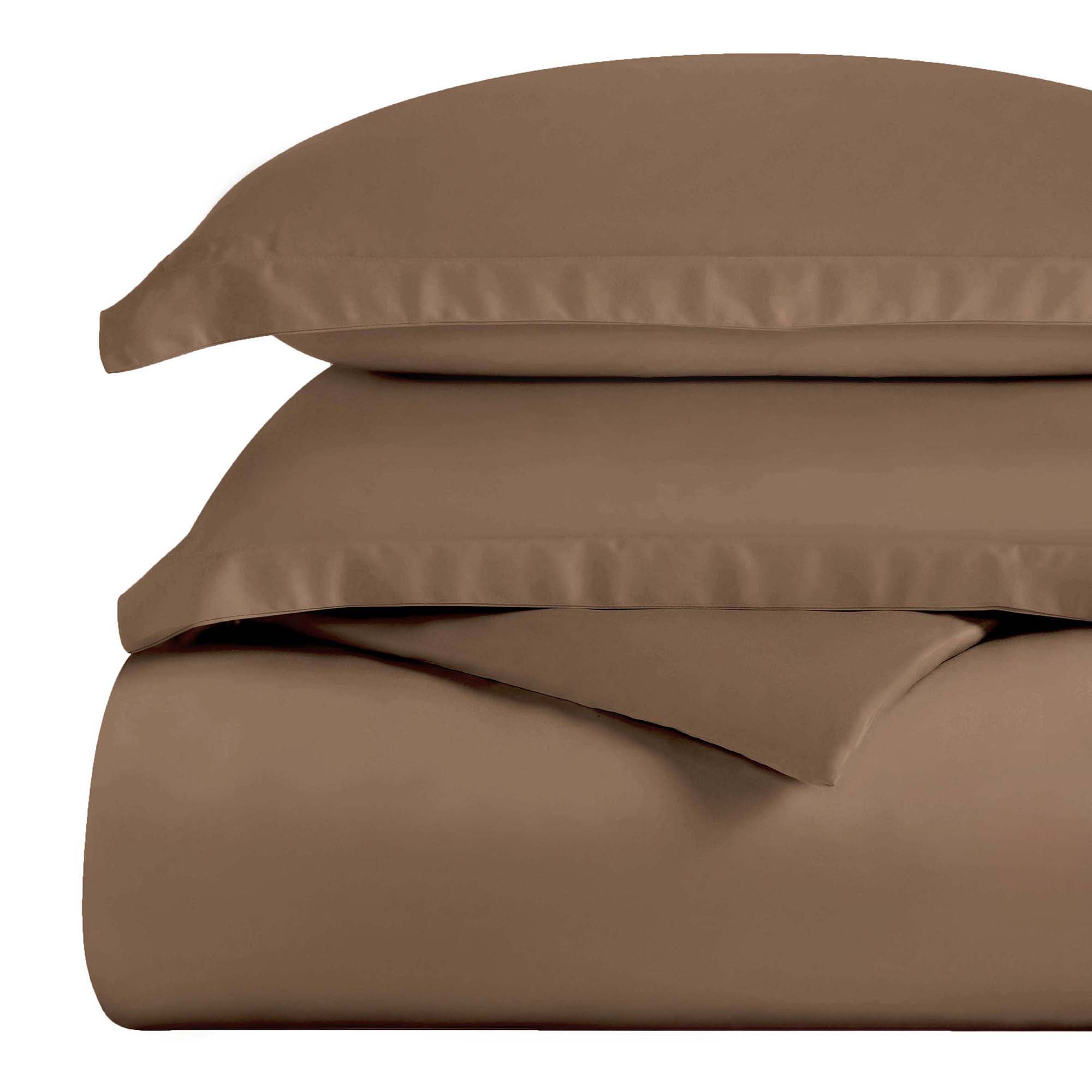 Superior Egyptian Cotton 300 Thread Count Duvet Cover Set, Twin, Taupe