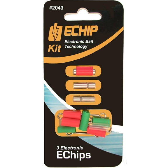 Pro-Troll Fishing Products EChip Kit - 3 EChips and 5 Mounts (Small)