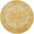 thumbnail image 4 of Unique Loom Bromley Collection Area Rug - Midnight (3' Round Yellow/Ivory), 4 of 6