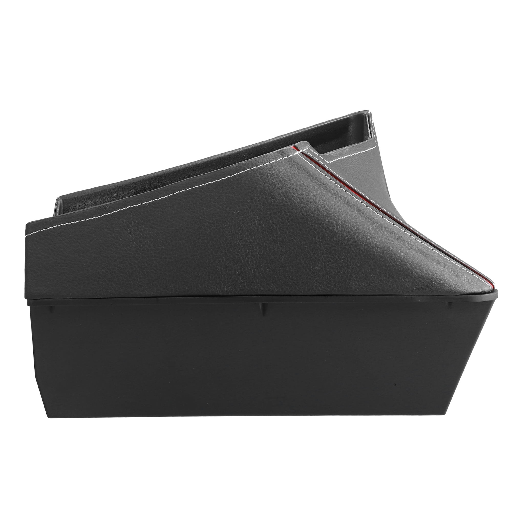 Unique Bargains Car Center Armrest ABS Storage Box Organizer Container Tray Black for BMW X1 F48 for BMW X2 F47 Red Side