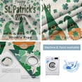 thumbnail image 2 of St Patricks Day Blackout Curtains for Bedroom, Green Shamrock Spring Watercolor Gnomes Beige Thermal Insulated Kitchen Drapes with Grommets, Light Blocking Window Treatment, 2 Panels 52" x 63", 2 of 7