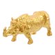 thumbnail image 4 of Estatua de Animal de latón de imitación, estatuilla de rinoceronte de resina, mesa de oficina, decoración de animales de resina, 4 of 6