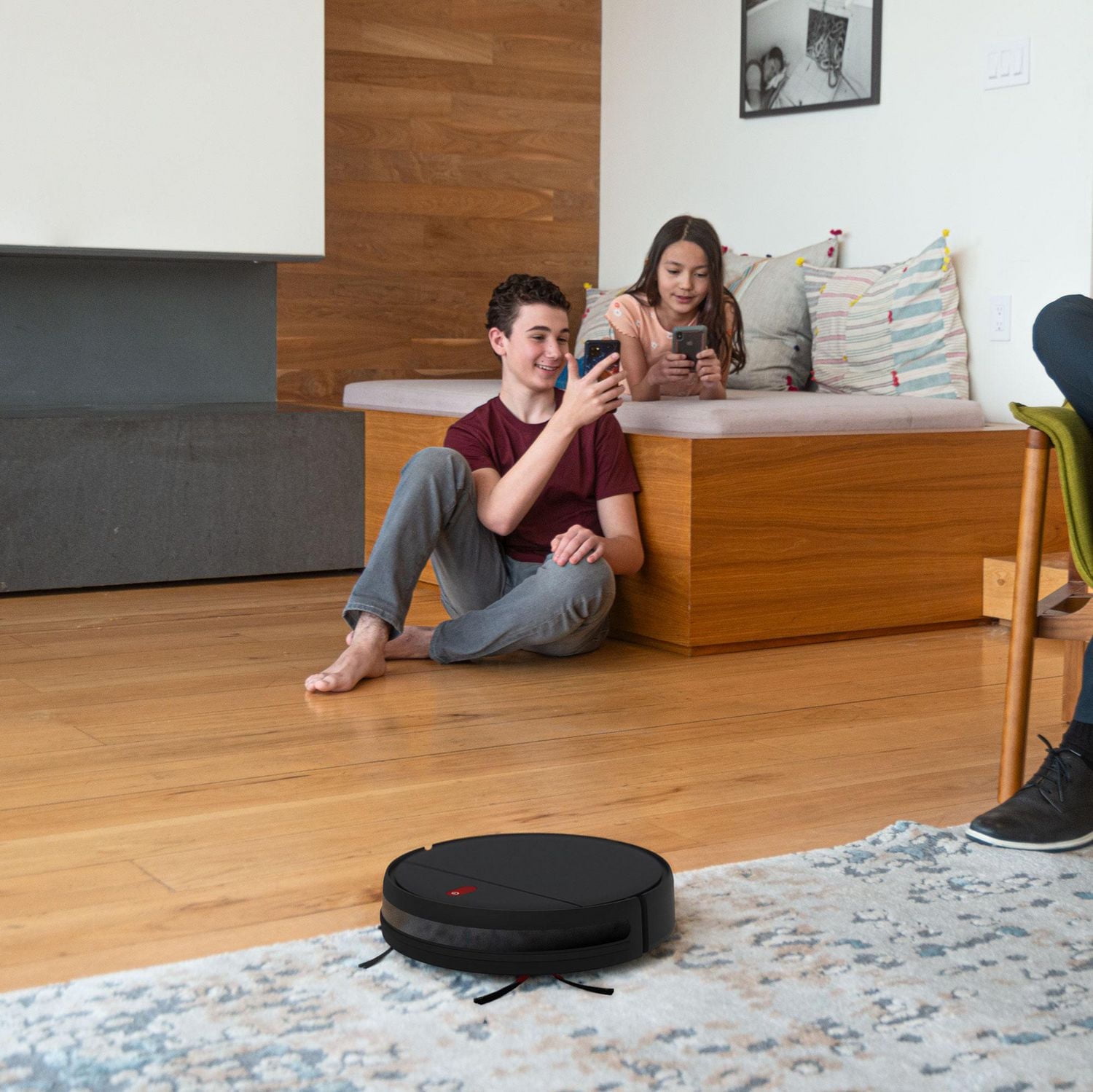 bObsweep Charlotte Robot Vacuum and Mop, Charcoal