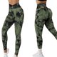thumbnail image 2 of Gibobby Pantalones de yoga Pantalones de yoga ajustados de cintura alta para mujer Pantalones de yoga deportivos para mujer(Verdinegro， L), 2 of 4