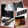 thumbnail image 6 of 10Pcs Alloy Belt Loop Keeper Metal Men's Belt Buckle 22x5x7mm Belt Keeper Loop Gunmetal Black Belt Loop for Men's Belt Fixing Men's Belt Buckle Accessories Fits 20x5mm Belt, 6 of 6
