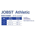 thumbnail image 3 of JOBST Athletic Compression Socks, 8-15 mmHg, Knee High, Closed Toe, White, Small, 3 of 3