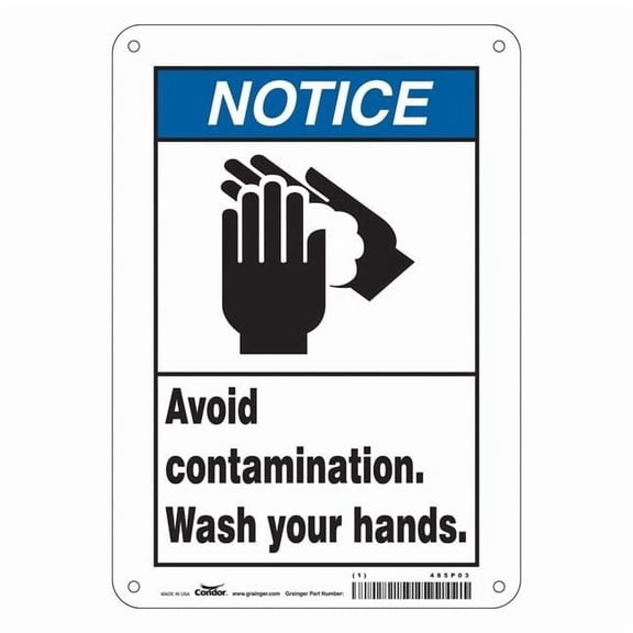 Condor Safety Sign,10 in x 7 in,Polyethylene 485P03