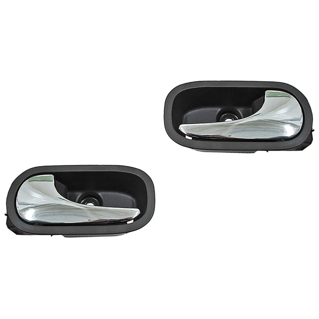 Par de Manijas Puerta Interior Generica Malibu 2008 A 2012 Plástico Café/cromo