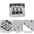 thumbnail image 3 of Durable 3-string Fixed Guitar Bridge Replacement Parts for Cigarbox Electric Guitars(Silver), 3 of 4