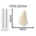thumbnail image 2 of Unfinished Wood Fern Shape - Plants - Craft - up to 46" DIY 5" / 1/8", 2 of 3