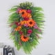 thumbnail image 5 of Primavera, Verano, Otoño. Corona Floral Con Girasoles Y Lágrimas Para La Puerta Principal. Corona Floral Para El Buzón De La Casa, La Boda O La Cabaña., 5 of 8