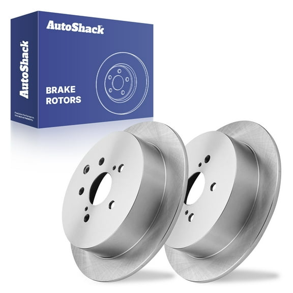 AutoShack Rear Solid Brake Rotors 2-PC Set Replacement for 2011-2020 Toyota Sienna 2014-2019 Toyota Highlander 2010-2015 Lexus RX350 2010-2015 Lexus RX450h 12.17" (309 mm)
