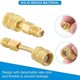 thumbnail image 2 of Miniadaptadores divididos R410A, Conector de puerto de vacío de carga R410A con hembra de 5/16 pulgadas a macho de 1/4 pulgadas para sistema HVAC, 2 of 3