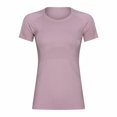 thumbnail image 5 of Easter Shirt Summer Tops with Sleeves for Women 2025 Women Basic Round Neck Short Sleeve T Shirt Solid Form fit Workout Yoga Athletic Sports Tee Shirt Casual Top Shirts for Women Dressy Casual Work, 5 of 5