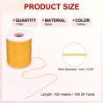thumbnail image 2 of Uxcell Nylon Cord, Bracelet String Braided Nylon Thread for Jewelry Making Yellow 109 Yard, 2 of 6