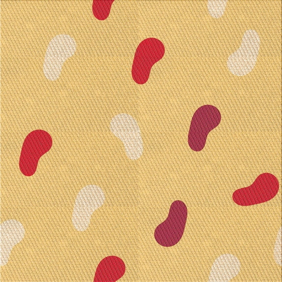 Ahgly Company Machine Washable Indoor Square Transitional Orange Area Rugs, 7' Square