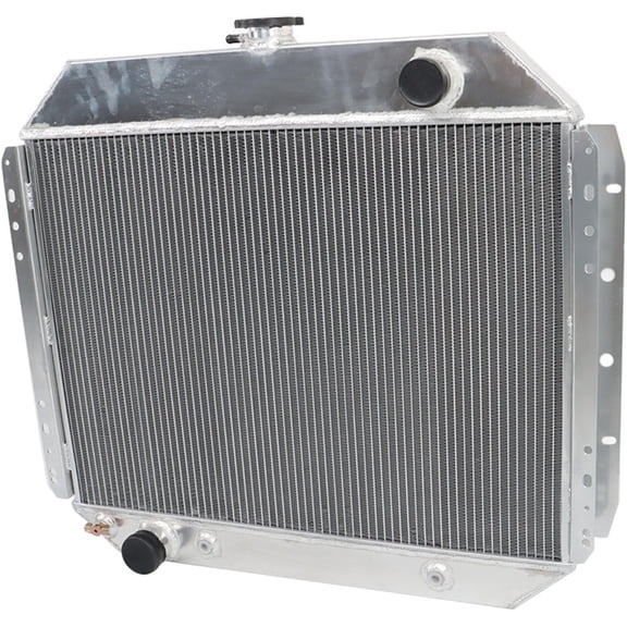 Genrics 4 Row Core Aluminum Radiator Replacement for Ford F100 F150 F250 F350 Pickup Truck 1966-1979