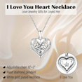 thumbnail image 6 of Gifts for Mom Grandma Heart Necklace Gifts for Daughter Granddaughter I Love You Necklace for Wife Girlfriend Birthday Gift Ideas Anniversary Thanksgiving Jewelry for Sister Bestie, 6 of 6