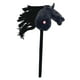thumbnail image 2 of Caballo de palo para Halloween, juego de simulación, divertido, hecho a mano, juguete para montar. negro A, 2 of 9