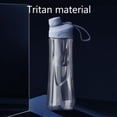 thumbnail image 3 of Botella Para Beber Al Aire Libre 700 Ml Taza De Agua A Prueba De Fugas Hervidor Deportivo Con Contenedor De Frutas Y Botella De Agua Con Pajita Para Acampar Gimnasio Kearding OD016276-01, 3 of 6
