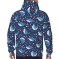 thumbnail image 3 of Bingfone Party Shark Cut Men's Drawstring Hoodie Long Sleeve Pocket Sweatshirts-Large, 3 of 6