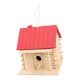 thumbnail image 1 of Casa para pájaros para el jardín, refugio para pájaros como regalo, para armar, colgante para el Rojo, 1 of 8