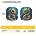 thumbnail image 4 of Uorisanigo Butterfly Sunflower Car Sun Shade Heat-Resistant Sun Visor for Car Windshield Set of 2 Auto Sun Visor Protector Covers Block Uv Rays Universal Fit Van Car Sedans Vehicle SUV Truck, 4 of 7