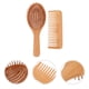 thumbnail image 3 of FELTECHELECTR Cepillo de dientes anchos desenredantes de bambú natural, 2 unidades, para niños y adultos., 3 of 6