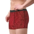 thumbnail image 4 of Kll Vintage Burgundy Men'S Cotton Boxer Briefs Underwear-Large, 4 of 9
