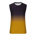 thumbnail image 5 of Qiggri Men's Gradient Sleeveless Tank Top Regular Non Positioning Print Pullover Round Neck Sleeveless T-Shirt Casual Sports Tank Top, 5 of 5