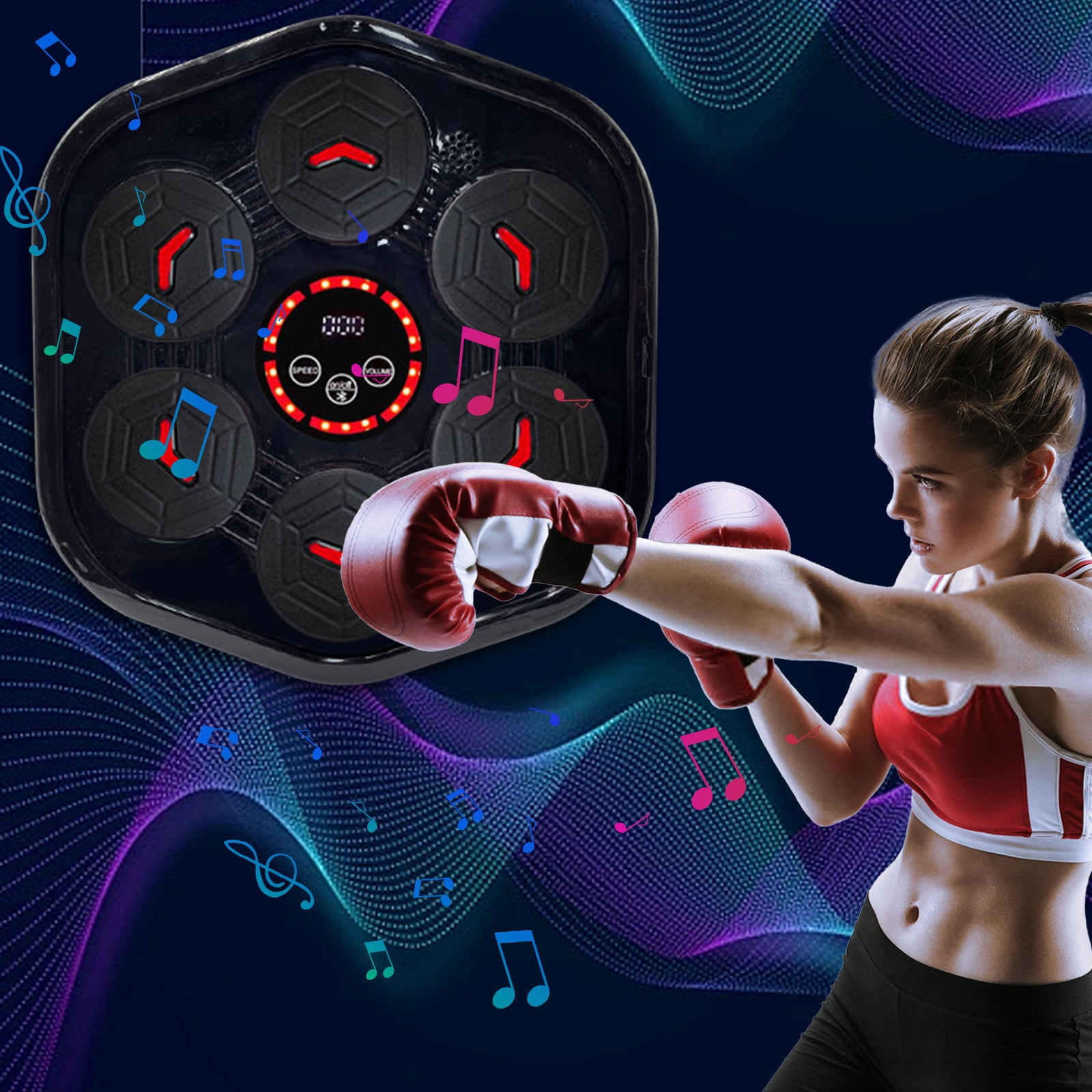 2026 Upgraded Music Boxing Machine for Adults and Kids, Large Size Wall Mounted Boxing Training Equipment, Punching Bag for Home,Office,Gym