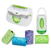 Angle View: Munchkin Warm Glow Wipe Warmer and Bag Dispenser Set with Refills