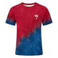 thumbnail image 4 of Beach T Shirts for Men 2026 Summer Casual Short Sleeve Crewneck Coconut Tree Print Tie Dye Tee Shirt Vacation Shirt, 4 of 4
