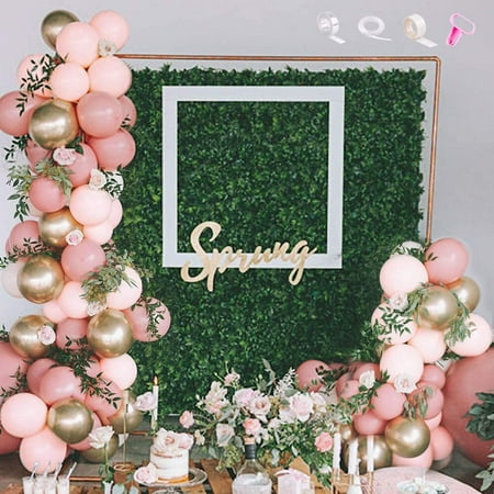 Dusty Pink and Gold Balloon Garland Kit Balloons for Baby Shower Bridal Shower Wedding Engagements Anniversary Birthday Party Backdrop DIY Decorations