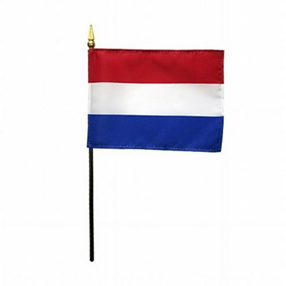 Annin Flagmakers 210099 4 x 6 in. Eb Netherlands Mounted - 12 Pack
