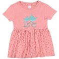 thumbnail image 3 of Inktastic My Mimi Loves Me Girls Baby Dress, 3 of 5