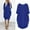 Blue, variant on Women's Pocket Loose Dress Ladies Round Neck Casual Knee-Length Dress Maternity Surplice Dress Women Dresses Knee Length Women's Summer Dresses Casual Beach Petite Womens Dresses Sleeveless Maxi Dress