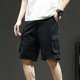 thumbnail image 5 of Pantalones Cortos Deportivos para Hombre con Bolsillos de Moda Casual Múltiples Bolsillos Pantalones Cortos, Algodón Sólido, 5 of 9