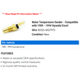 thumbnail image 2 of Water Temperature Sender - Compatible with 1989 - 1994 Hyundai Excel 1990 1991 1992 1993, 2 of 2