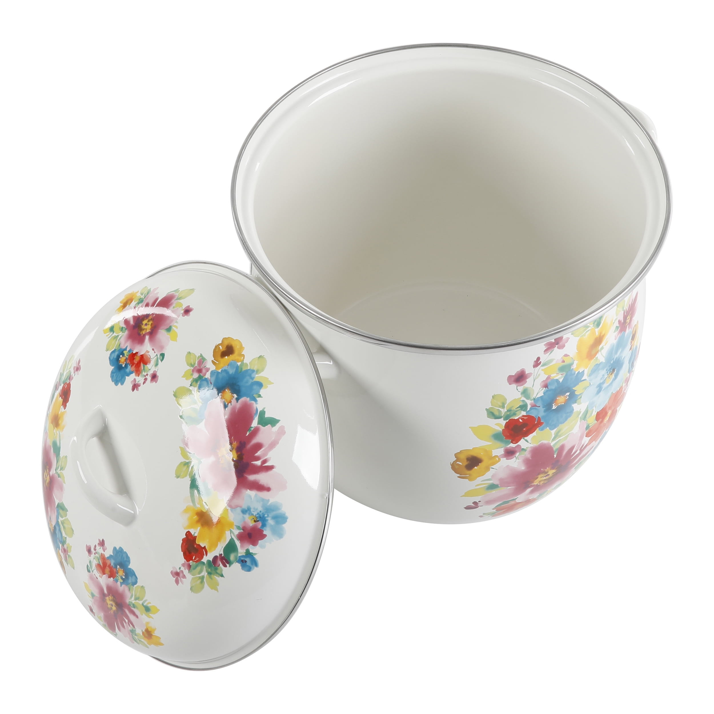 The Pioneer Woman Breezy Blossom 12 quart Stock Pot White/Cream *New in  Box*