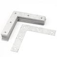 thumbnail image 1 of Unique Bargains 20 Pcs Supports d'Angle Plats en Métal en Forme de L Argenté, 1 of 1