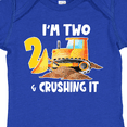 thumbnail image 4 of Inktastic I'm 2 and Crushing It Construction 2nd Birthday Boys or Girls Baby Bodysuit, 4 of 5
