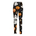thumbnail image 4 of GERsome Women's Halloween Leggings Cute Ghost Print High Waisted Stretchy Novelty Tights Pants for Party Size 3XL, 4 of 5
