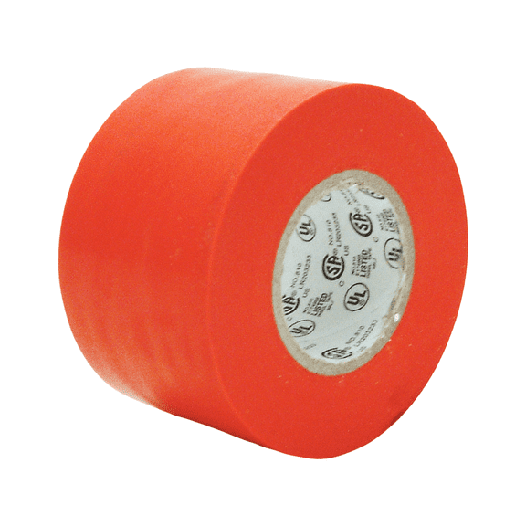 JVCC Colored Electrical Tape [7 mils thick] (E-Tape): 2 in. (48mm actual) x 66 ft. (Red)