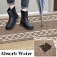 thumbnail image 5 of Yamaziot 2'x8' Runner Rug, Washable Kitchen Runners Rugs for Hallway, Non Slip Indoor Entryway Mat Low Profile Floor Doormat, Laundry Room Rug, Brown, 5 of 6