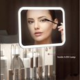 thumbnail image 3 of Makeup Storage Organizer Box with LED Mirror and Drawers,Jewelry Display Holder Rack, Cosmetics Display Case with Transparent Cover, for Bedroom Vanity Desk, 3 of 9